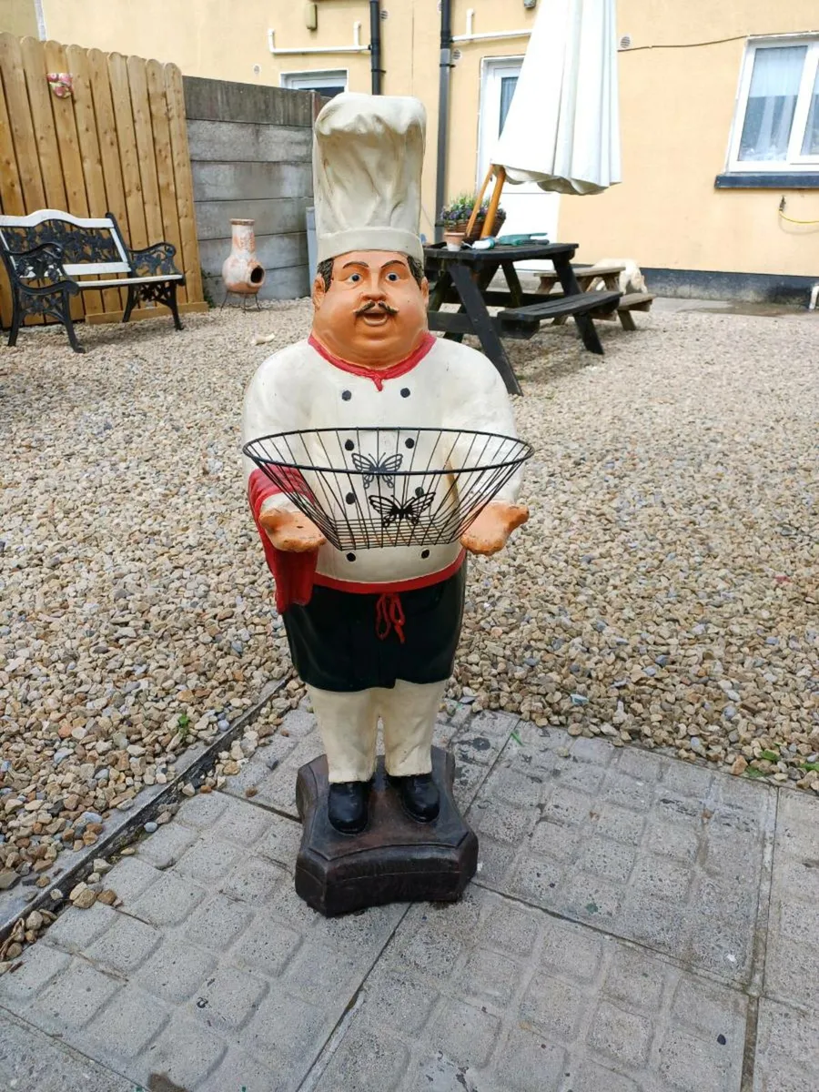 Large Vintage Collectible Chef Figure - Image 2