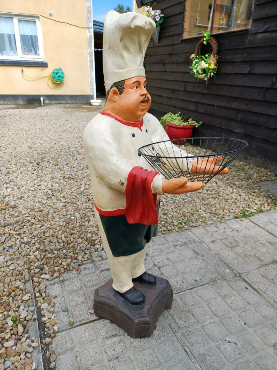 Large Vintage Collectible Chef Figure - Image 3