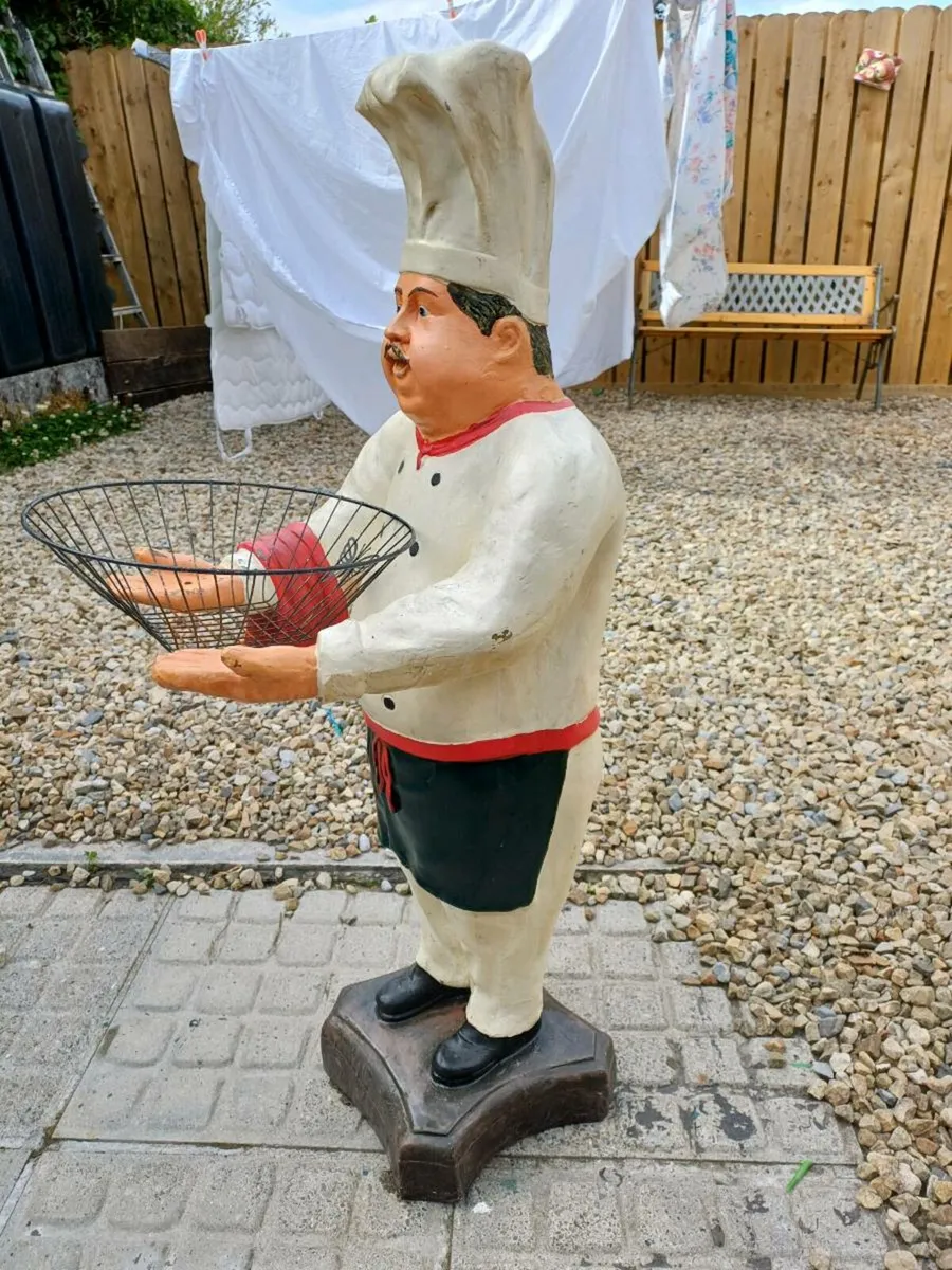 Large Vintage Collectible Chef Figure - Image 4