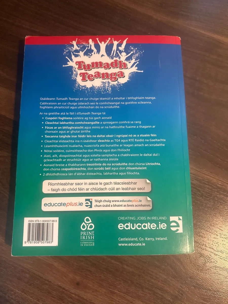 Tumadh teanga leaving cert higher level schoolbook - Image 4