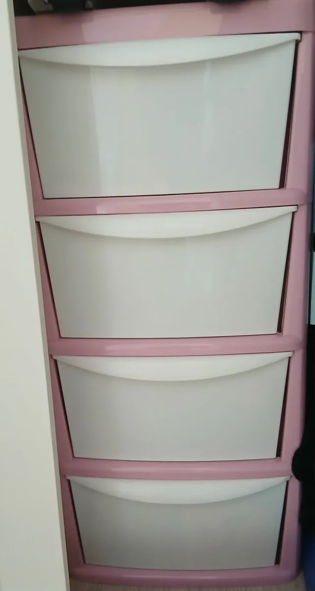 Large 4 drawer storage unit