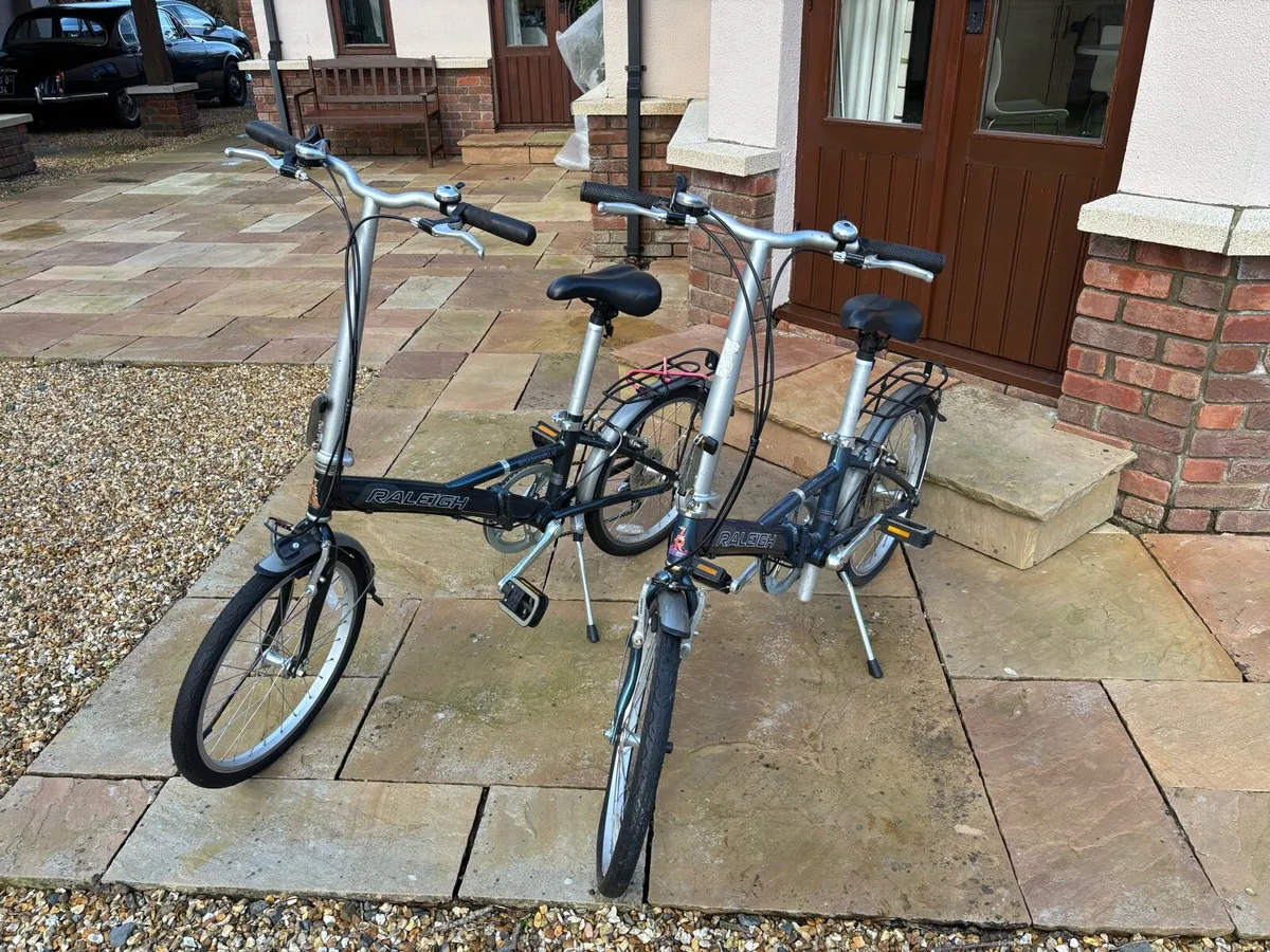 Pair (two) Raleigh Folding Bikes for sale - Image 2