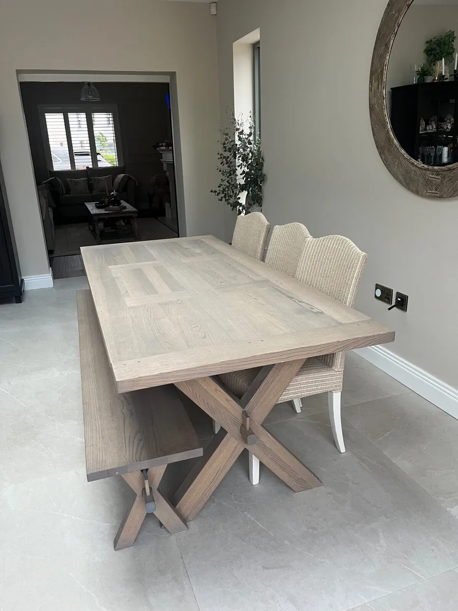 Dining Table and Bench - Image 1