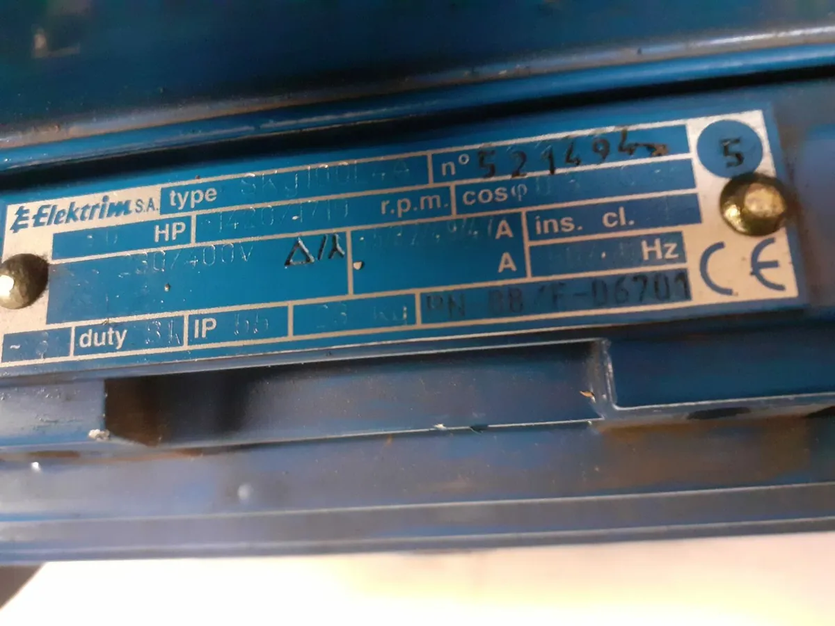 3 phase motor and hydraulic pump - Image 3