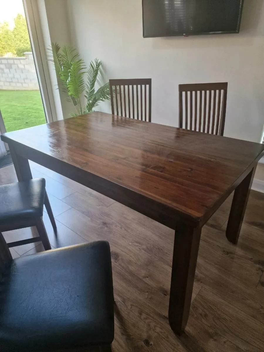 Dining Table with 4 Chairs - Image 4