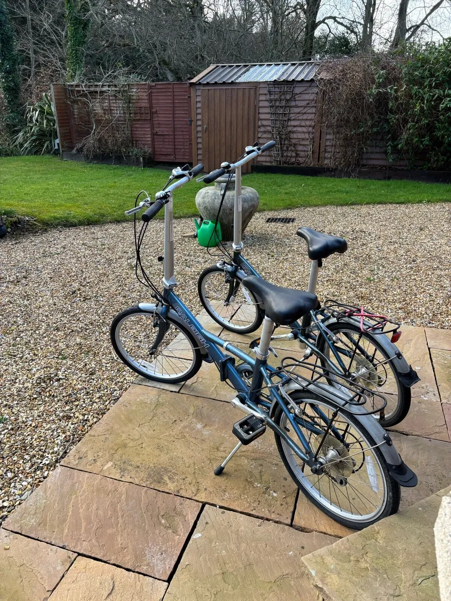 Pair (two) Raleigh Folding Bikes for sale - Image 1