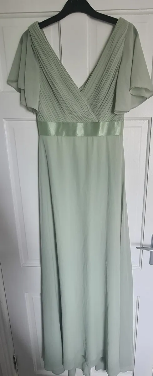 Sage Green Full Length Dress - Image 2