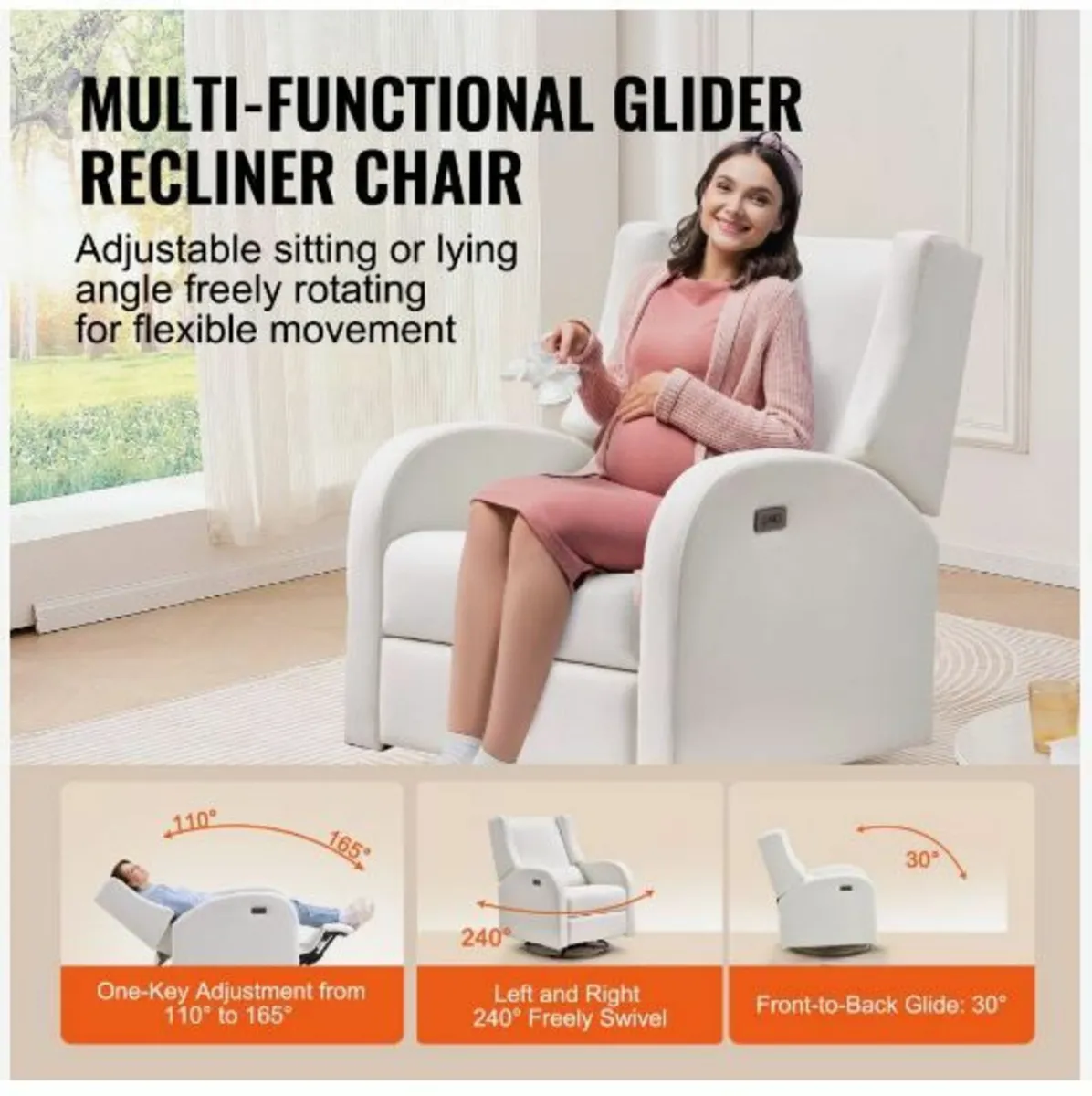 Electronic Power Recliner and Swivel Glider - Image 2