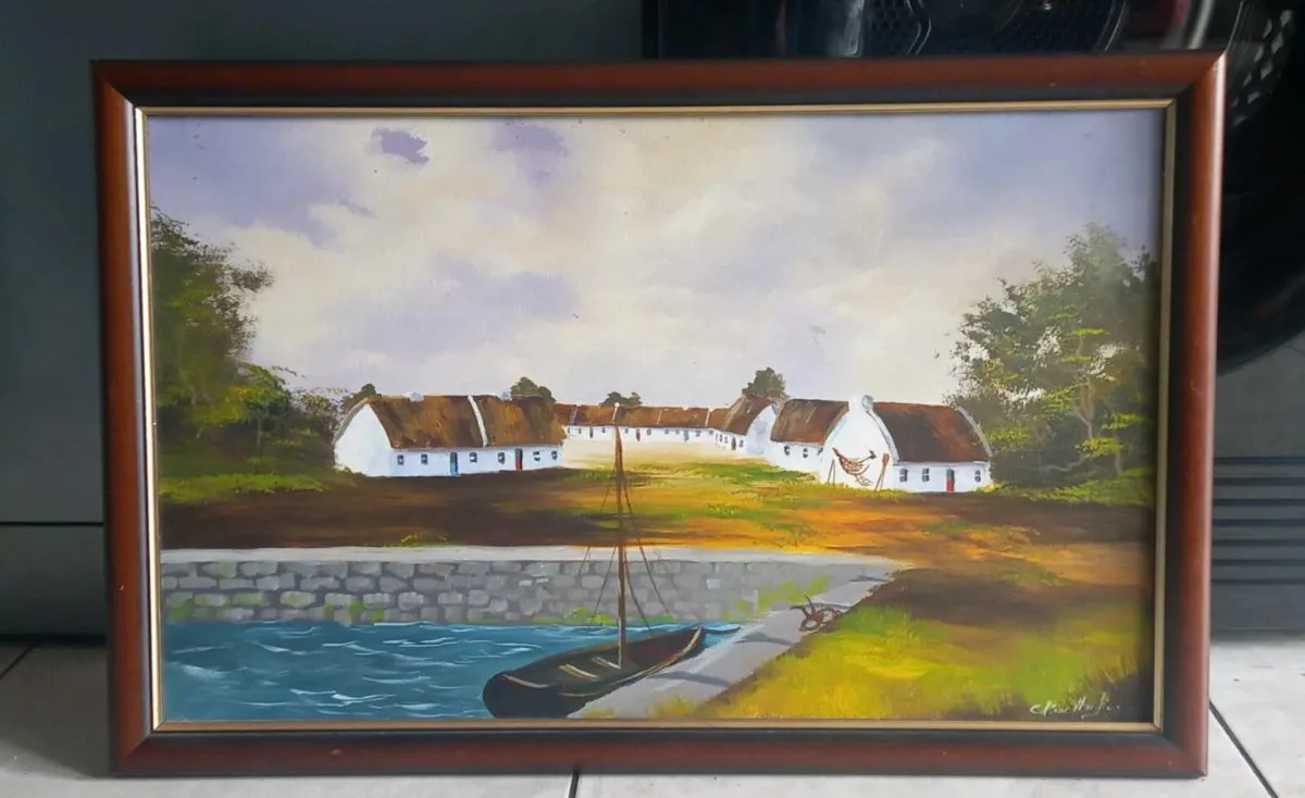 Nice framed and signed painting - Image 1