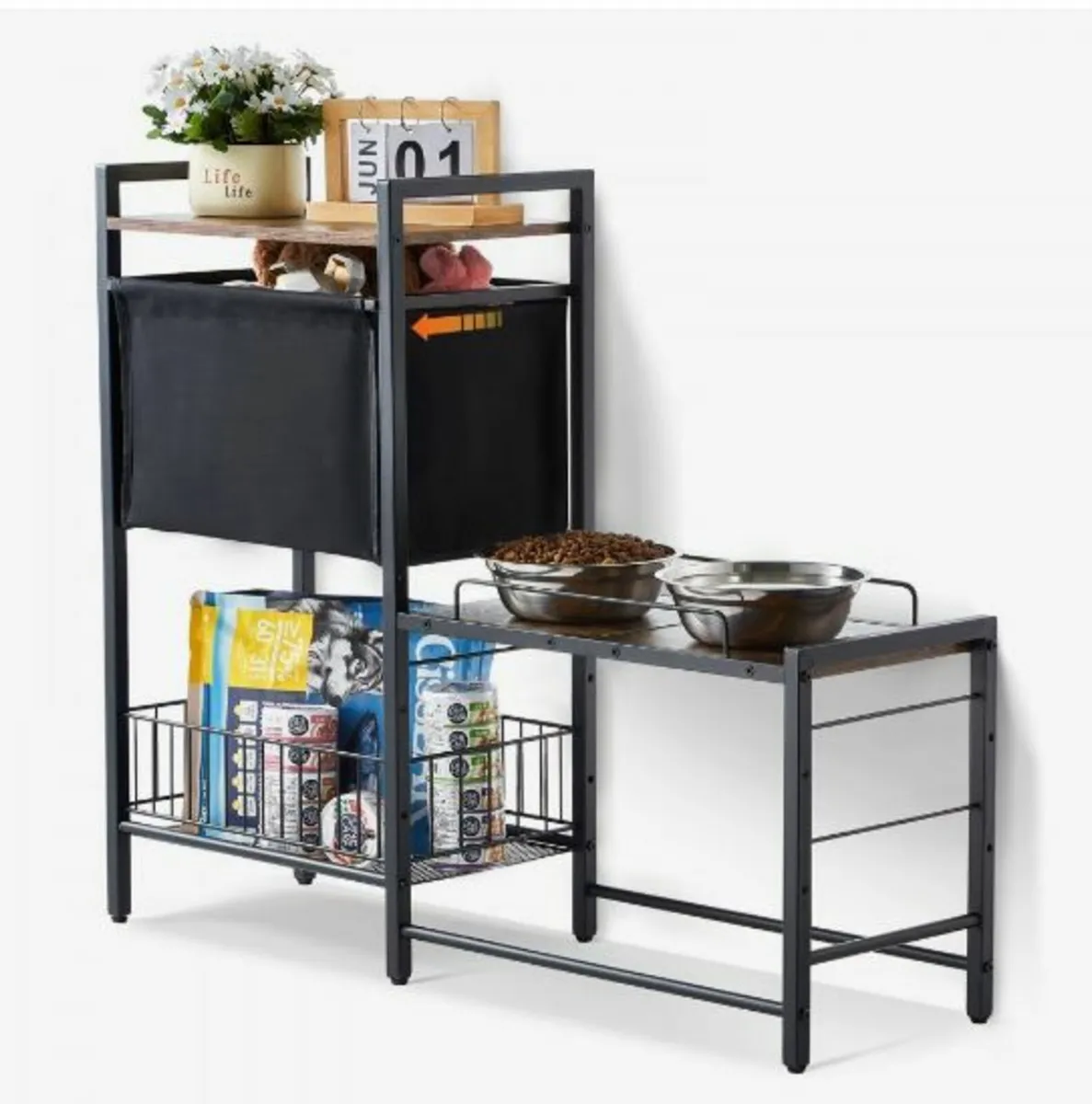 Pet Feeding Station with Storage - Image 1