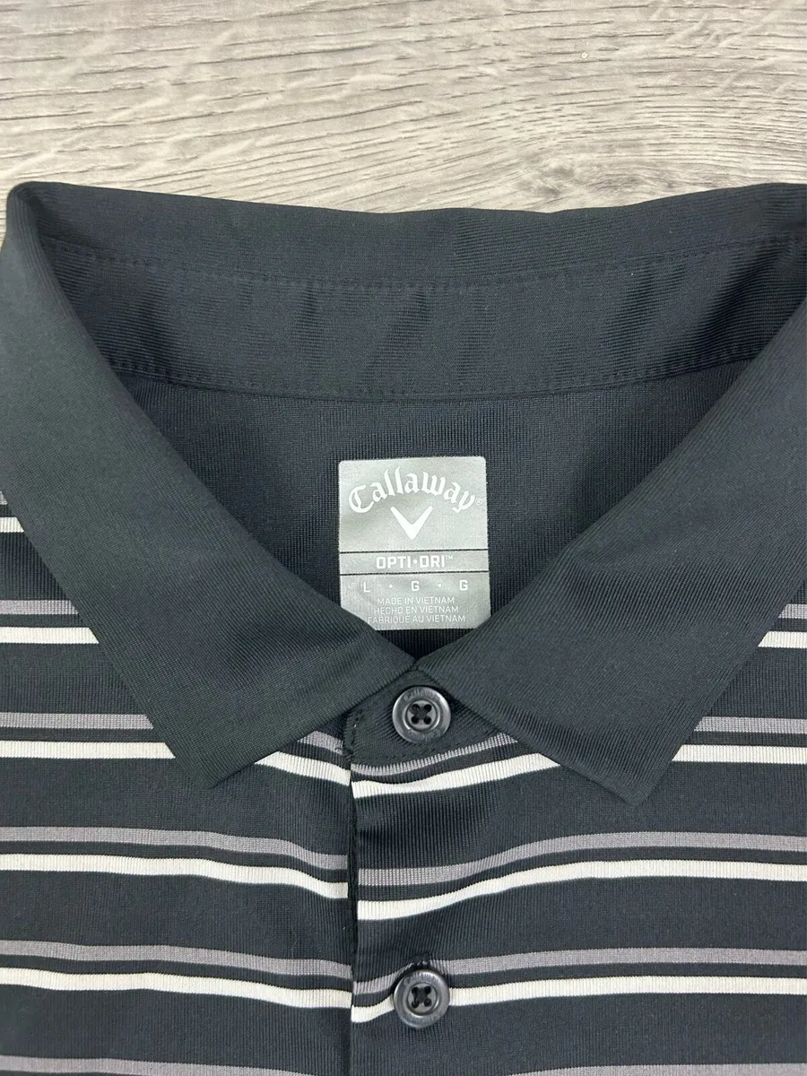 Callaway Striped Golf Polo shirt Mens Large - Image 4