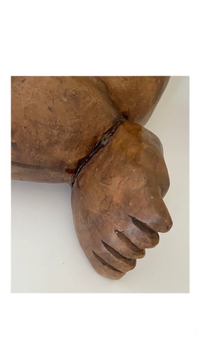 Large Hand Carved Buddha - Image 3