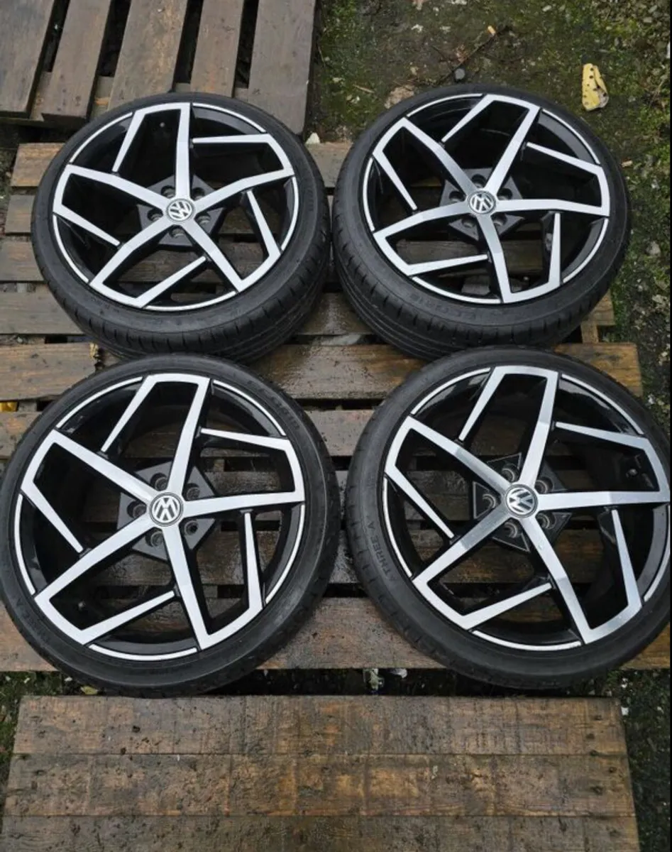 17” Vw 5x100 tyres/alloys - Image 1