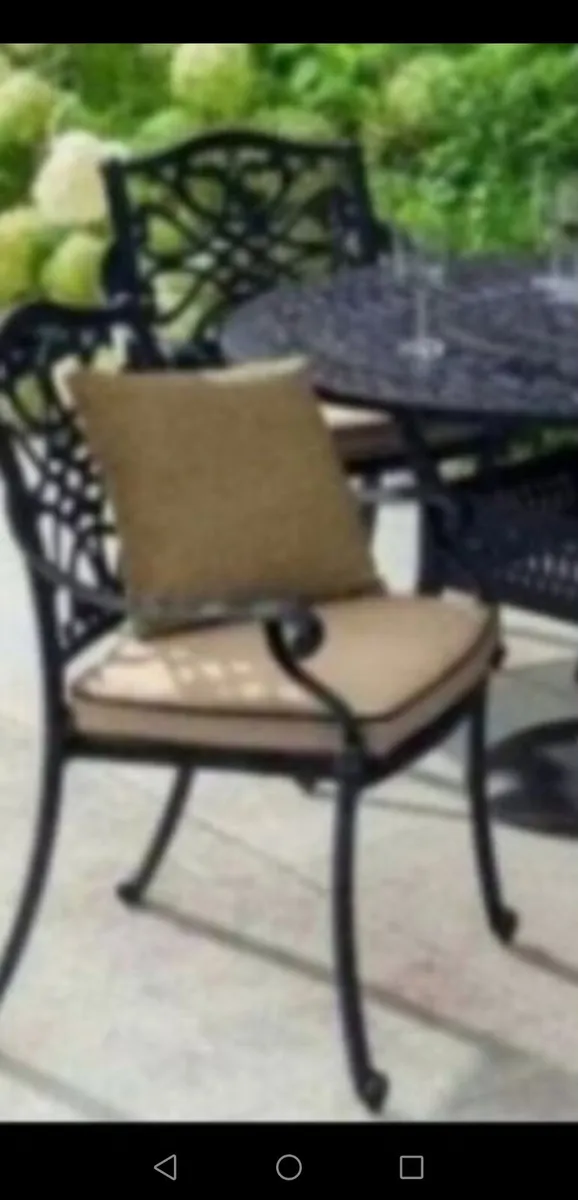 4 Brand New Hartman Cast Alum. Chairs C/W Cushions - Image 2