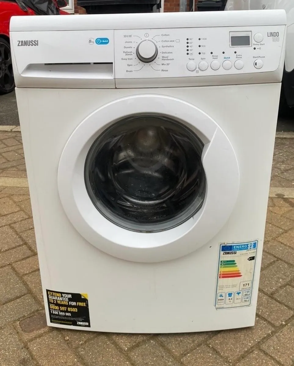 Zanussi Washing Machine 8kg Drum
