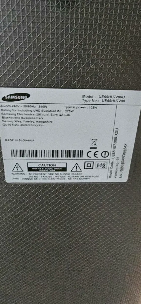 Samsung UE55HU7200 Curved 4K Ultra HD Smart TV, 55 - Image 2