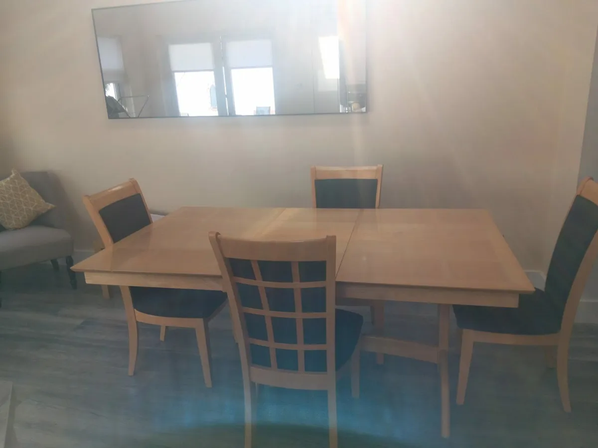 Adjustable Dining Table & 6 Chairs - Image 2