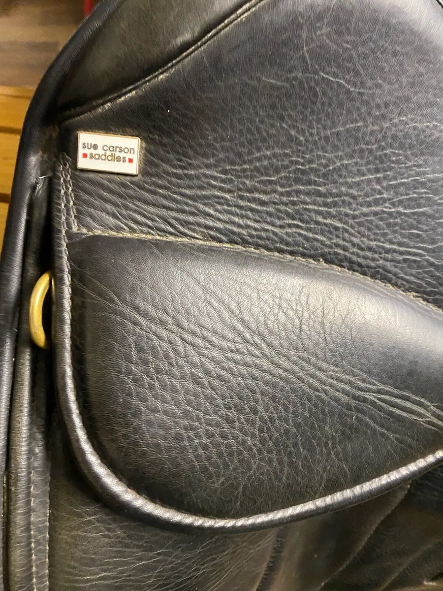 Sue Carson dressage Leather saddle - Image 4