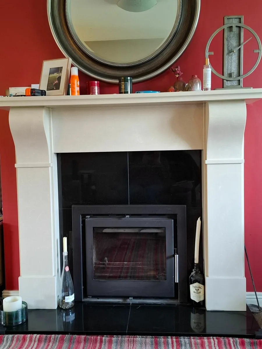 Inset stove: Boru 600i with granite fireplace - Image 1