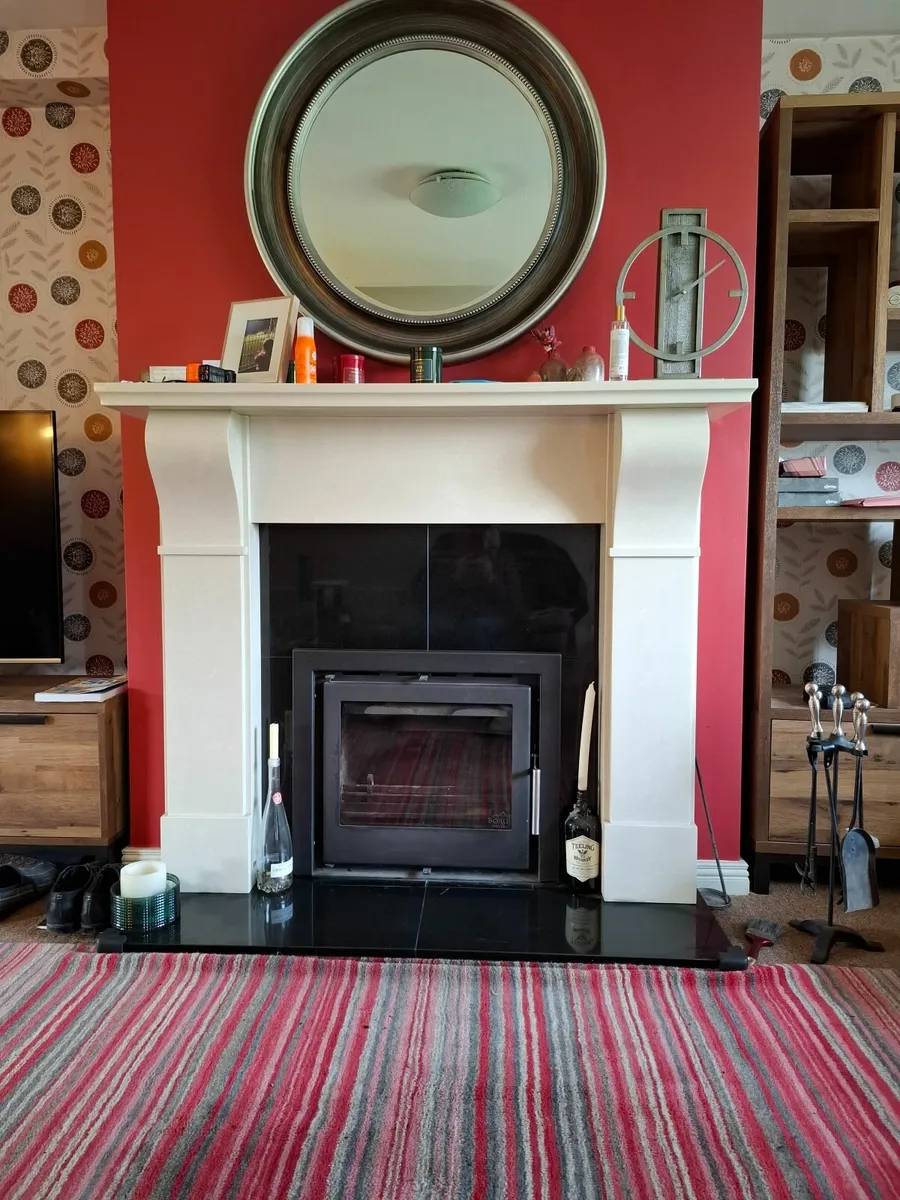 Inset stove: Boru 600i with granite fireplace - Image 2