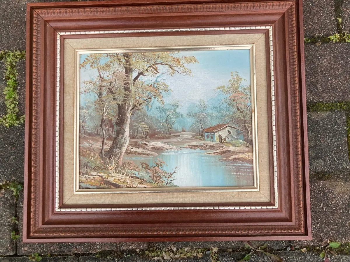 Painting signed and framed free postage