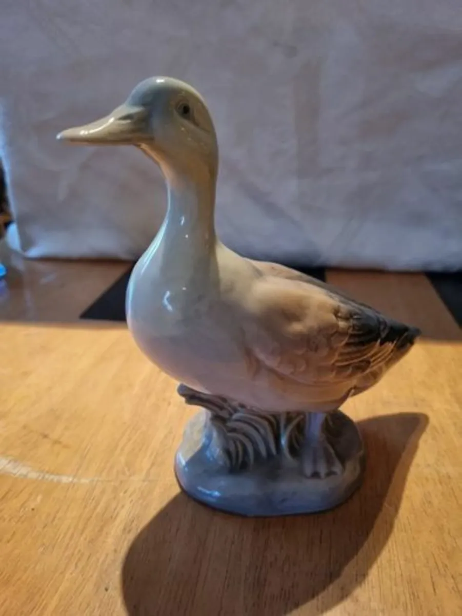 Large Spanish Porcelain Duck Figurine - Image 1