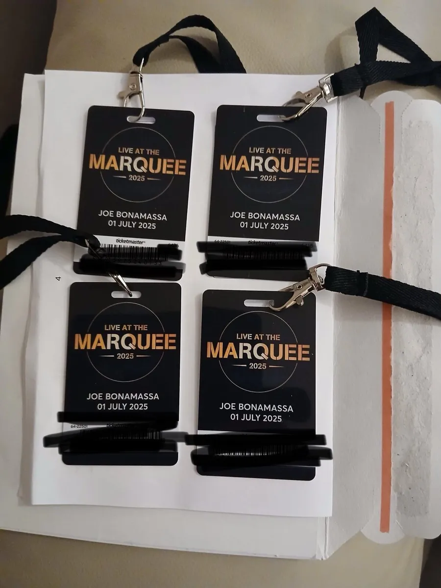 4 x Joe Bonamassa tickets