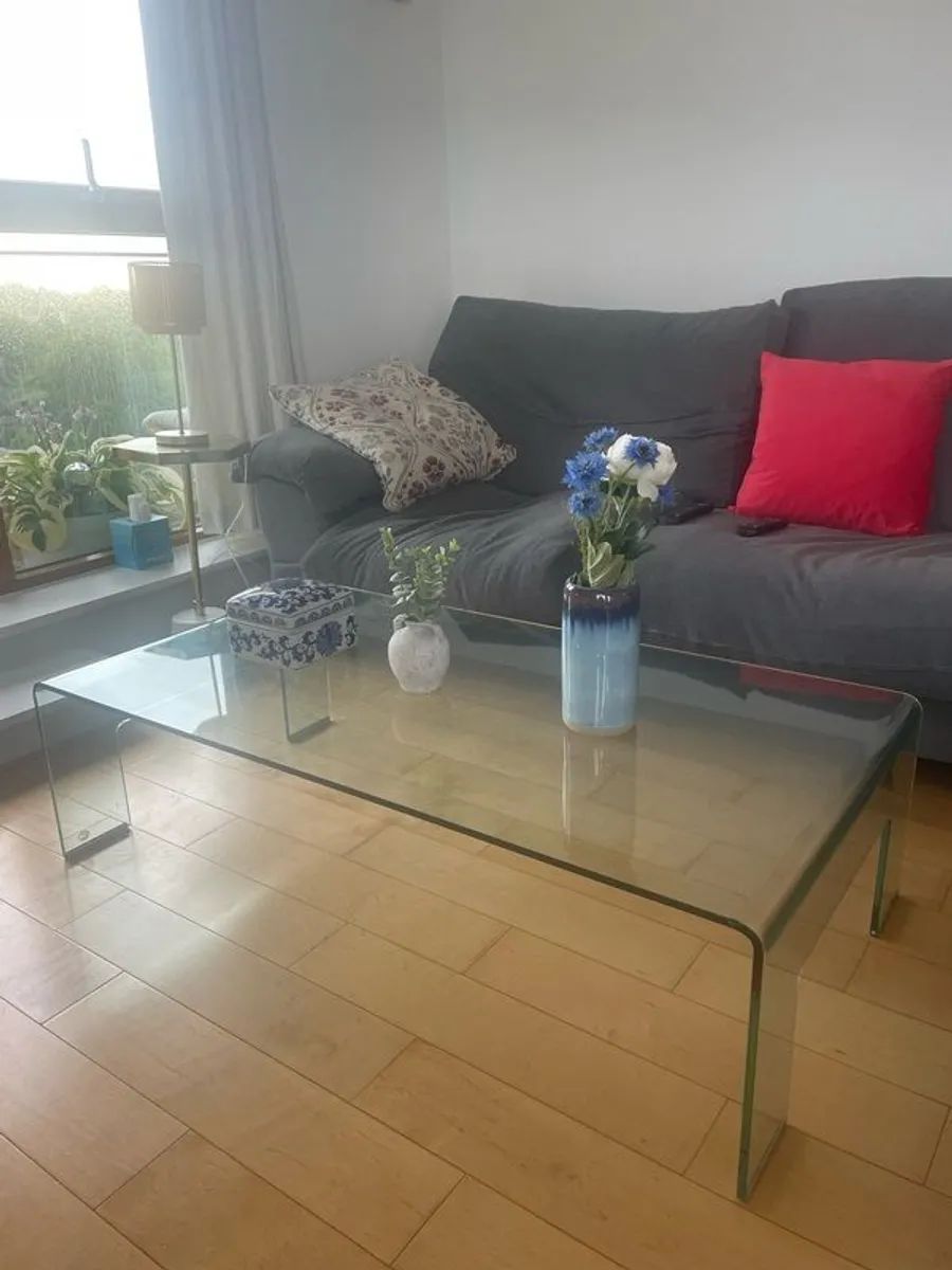Calligaris real glass coffee table - Image 1