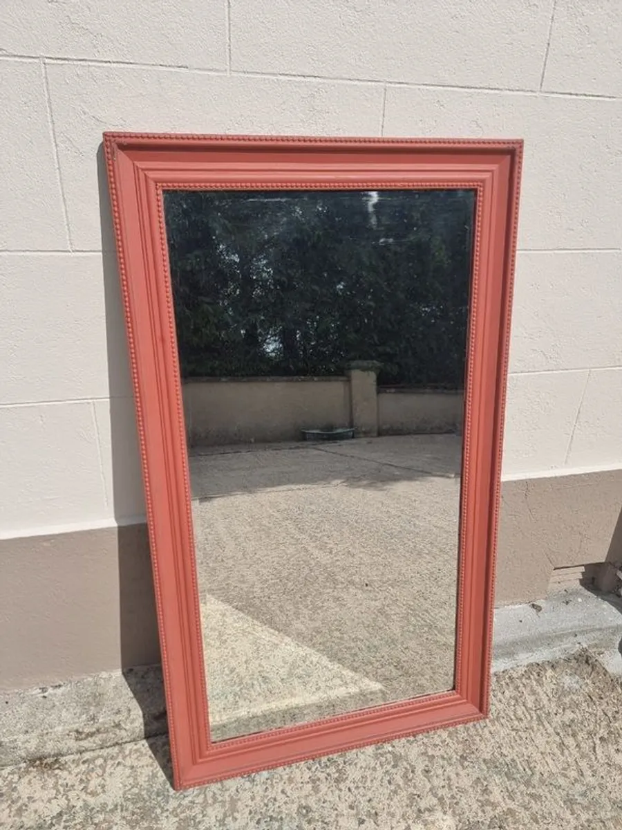 Framed Beveled Mirror