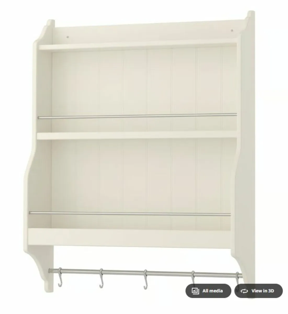 IKEA TORNVIKEN Plate Shelf with Hangbar for Pots - Image 2