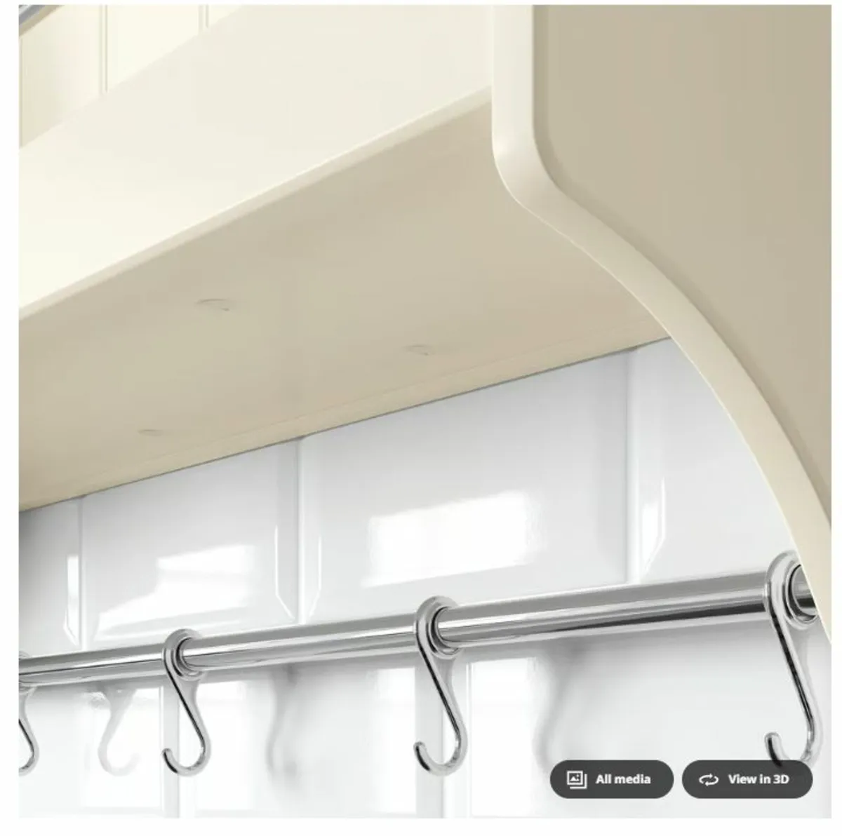 IKEA TORNVIKEN Plate Shelf with Hangbar for Pots - Image 3