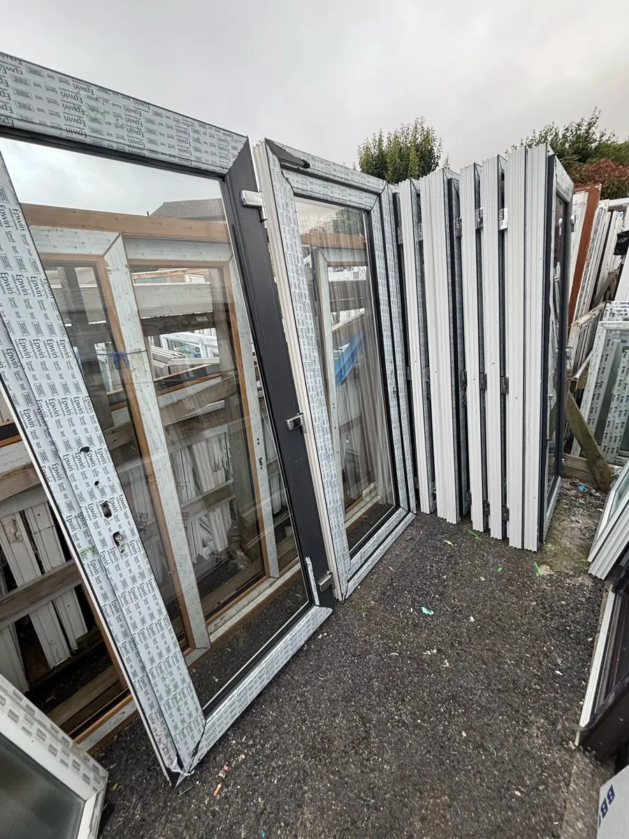 PVC back doors grey/white/black - Image 3