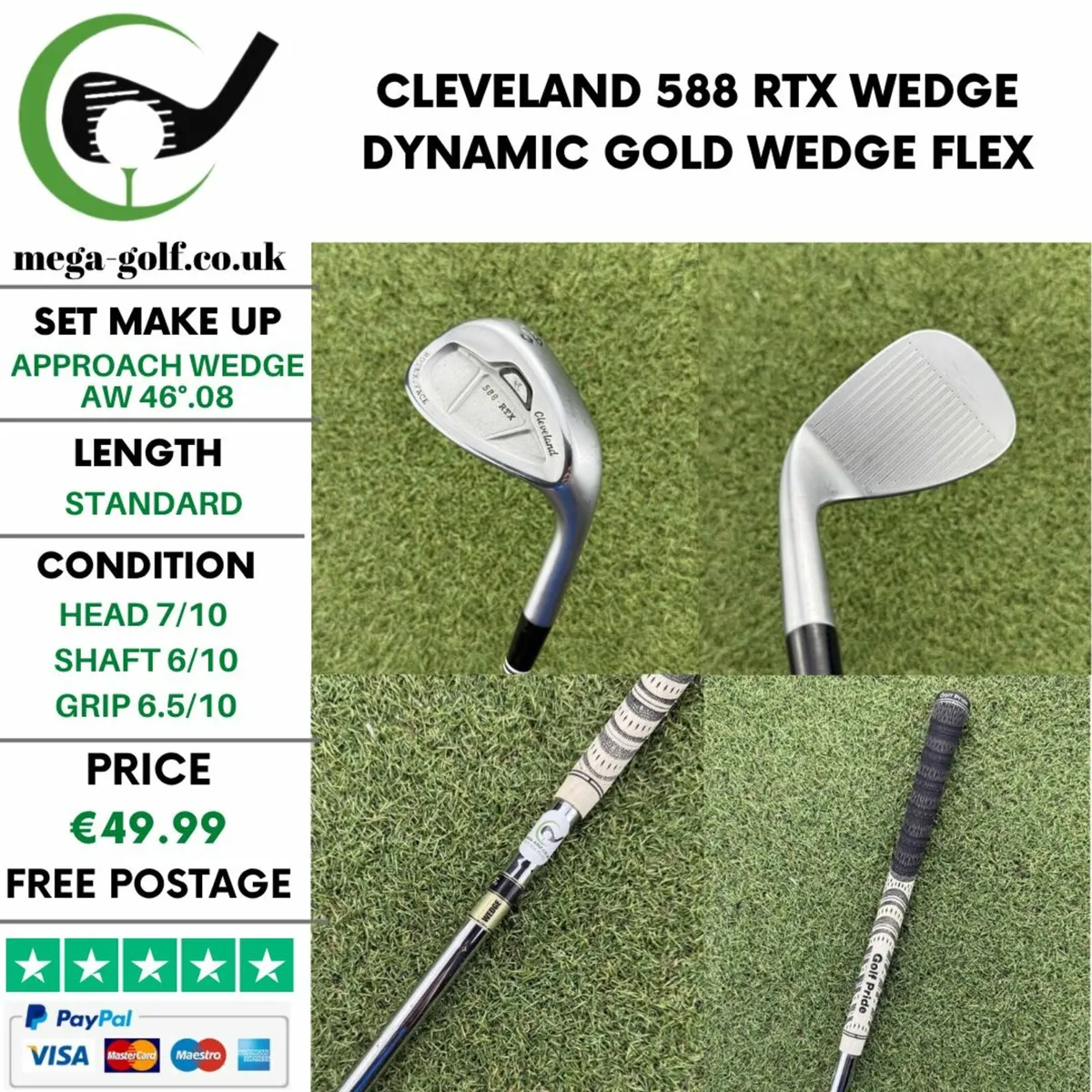 CLEVELAND 588 RTX WEDGE AW 46°.08 / WEDGE FLEX - Image 1