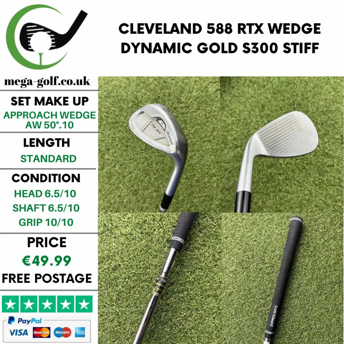 CLEVELAND 588 RTX WEDGE AW 50°.10 / STIFF - Image 1