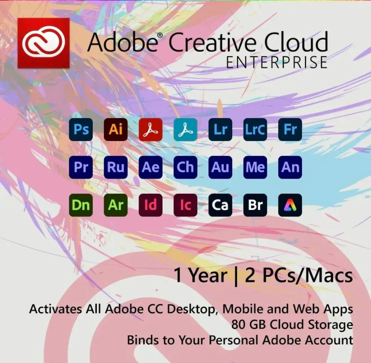 Adobe Creative Cloud - 1 Year Enterprise Plan - Image 1
