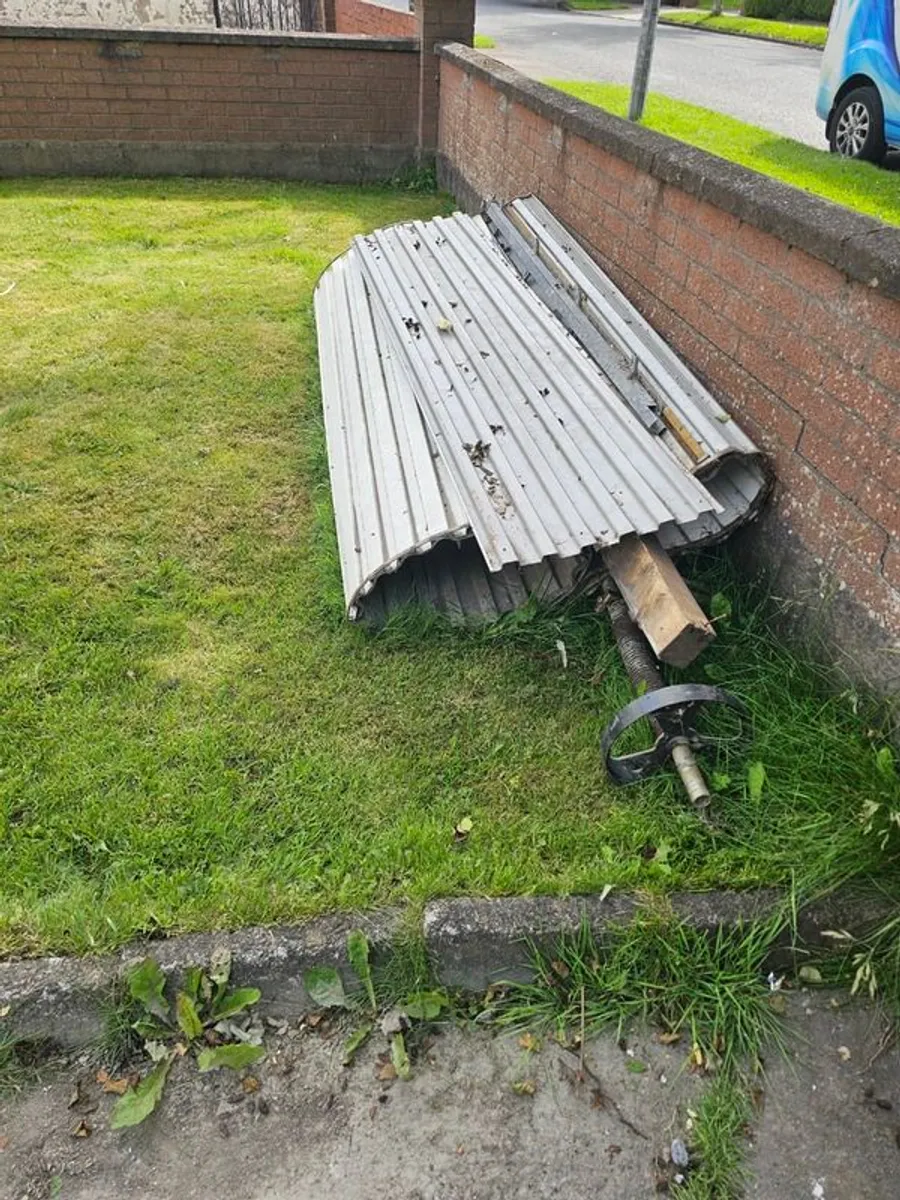 Scrap metal Garage door free to take - Image 1