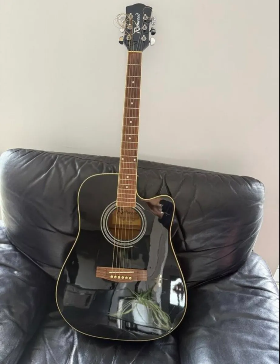 Richwood electro acoustic guitar - Image 4