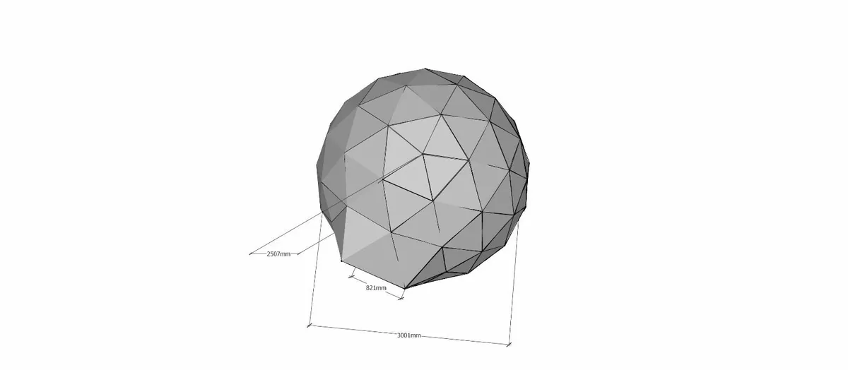 Deluxe 3m(10ft) tinted Clear Dome glamping igloo - Image 3