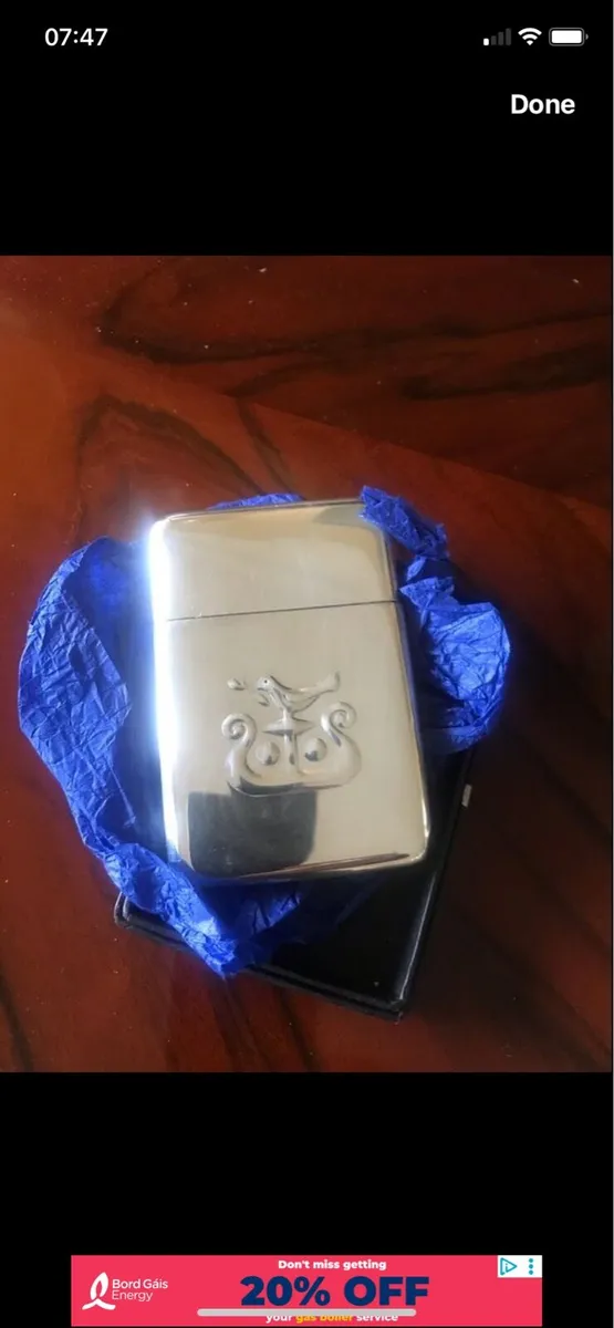 Silver Business Card Holder - Image 1
