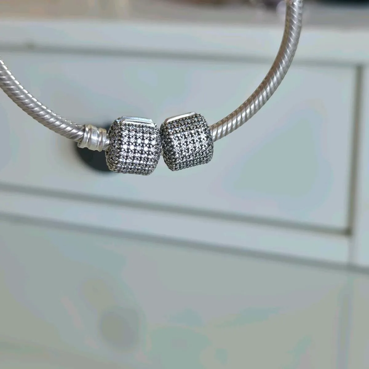 GENUINE PANDORA PAVE CHARM CLIPS - Image 3