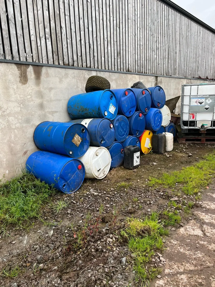Blue barrels