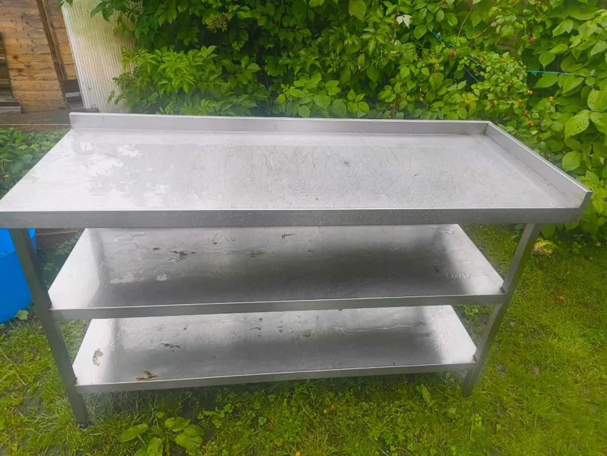 Stainless Steel Double Sink & Work Table – €350 ea - Image 2
