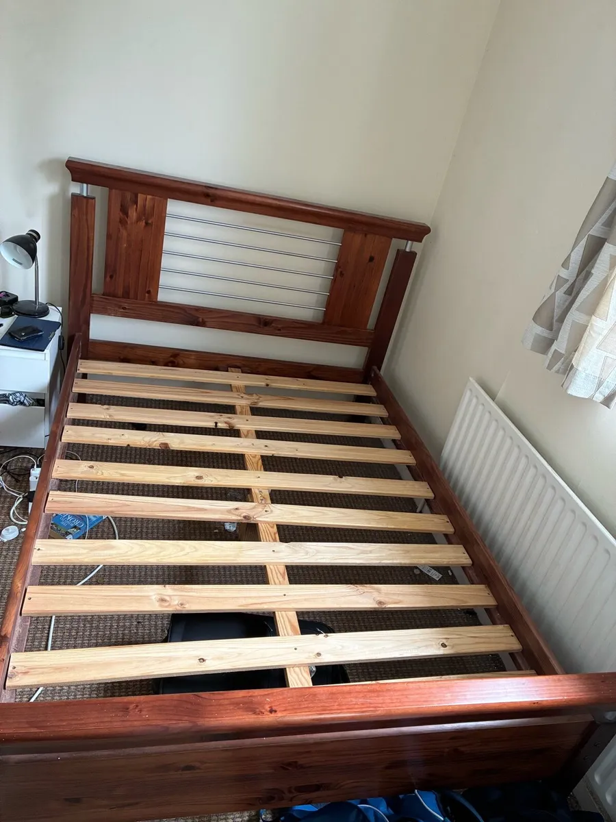 Double Bed Frame (can come with Mattress) - Image 2