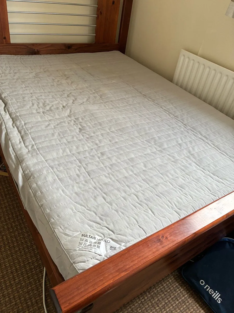 Double Bed Frame (can come with Mattress) - Image 3