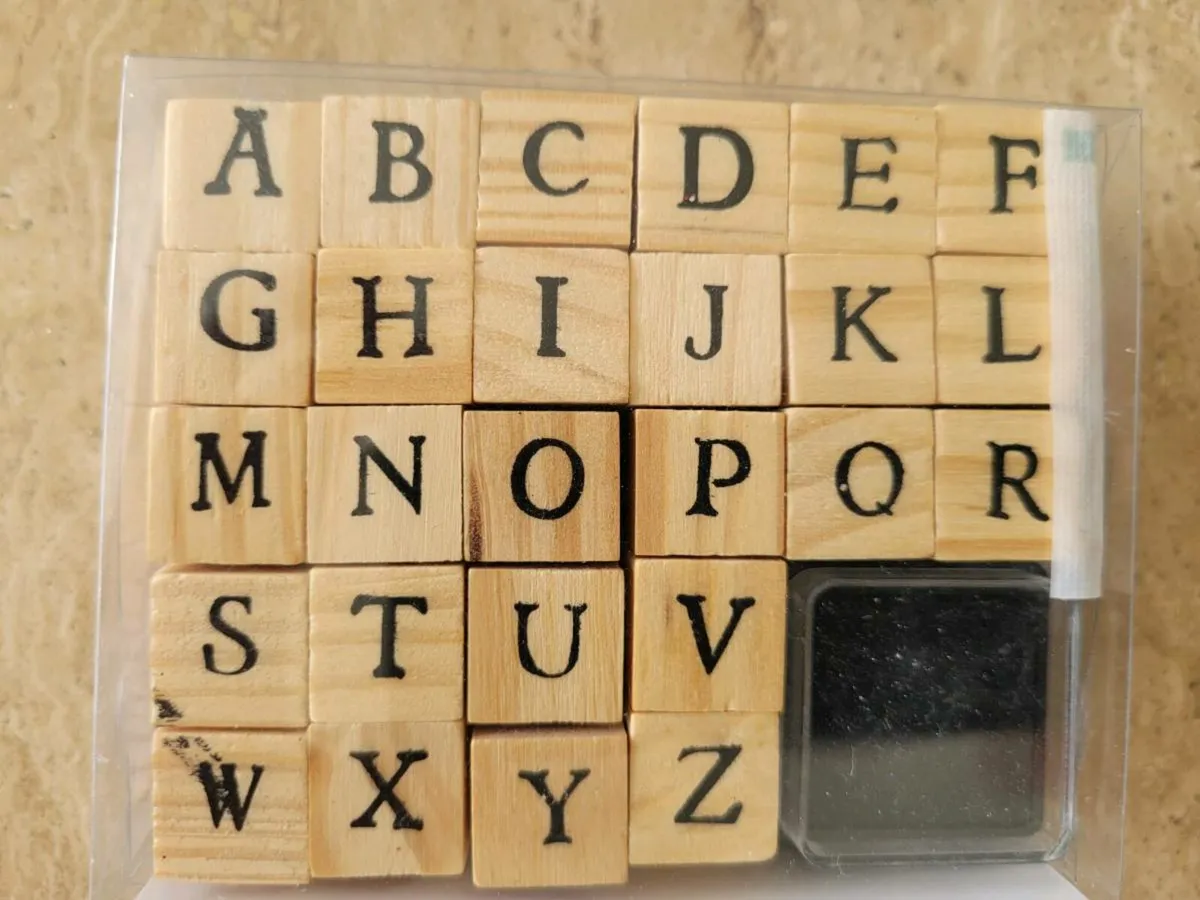 Alphabet stamper new not opened