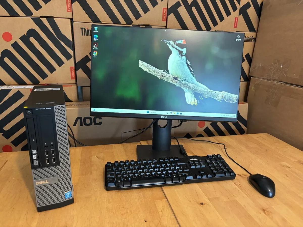 Dell Optiplex PC's-i7-16GB-SSD-24"-Delivery&Vat - Image 1