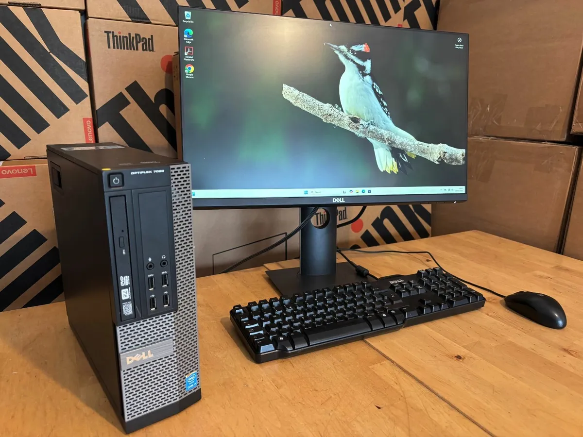 Dell Optiplex PC's-i7-16GB-SSD-24"-Delivery&Vat - Image 2