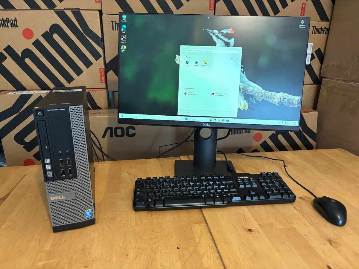 Dell Optiplex PC's-i7-16GB-SSD-24"-Delivery&Vat - Image 3