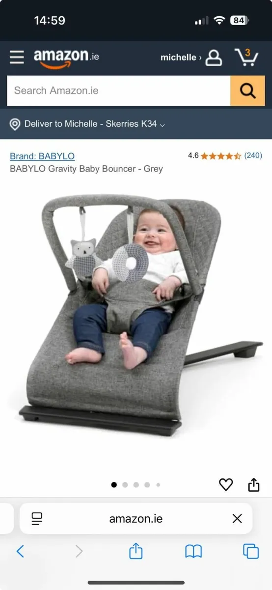 Babylo bouncer hardly used