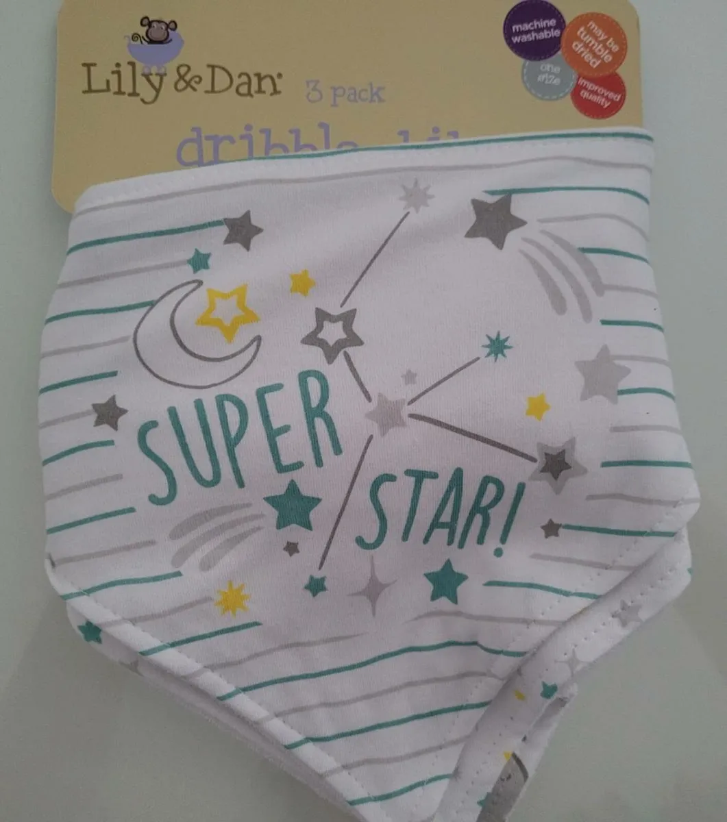 Baby Bibs x 3 new - Image 1